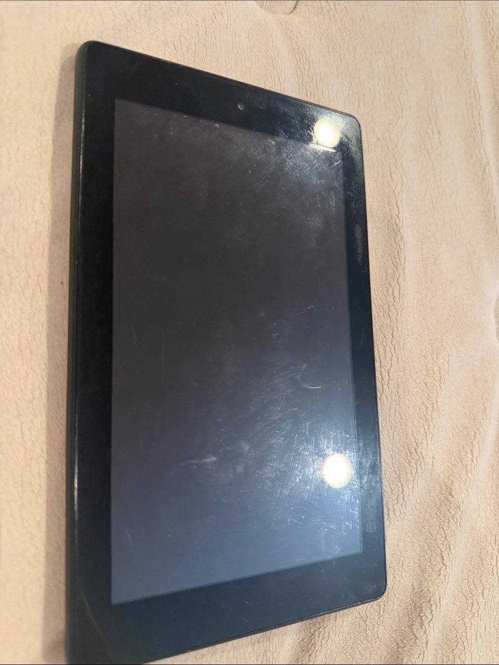 Amazon Black Tablet Back Cover with Amazon Smile Logo